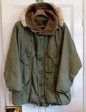 Genuine Vintage 1967 Canadian Army ECWS Parka Jacket, Olive Green, Large 48"