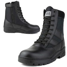 Black leather army - black, patrol