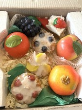 Life Size Fake Faux Fruit & Cakes Candle Display Décor Kitchen Props