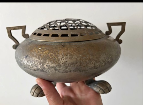 Chinese bronze brass dragon - chinese,