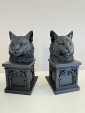 Set of 2 Gothic Cat Book Nooks