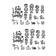 Car Stickers Family Members