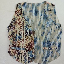 Vintage reversible vest tie