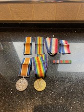 WW1 Military Medals Set With