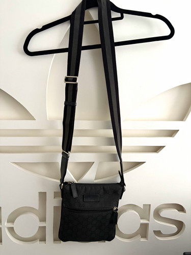 Gucci black nylon leather - black, &