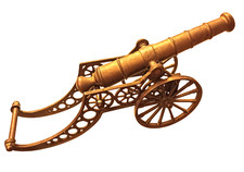 Heavy vintage military brass