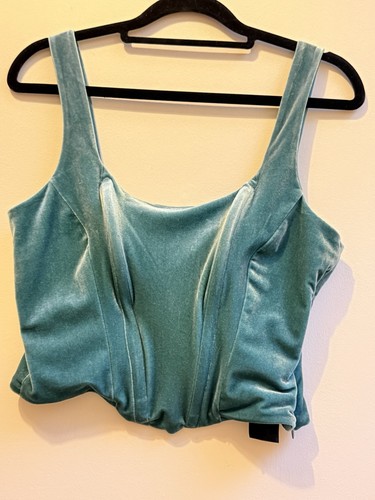 Anthropologie blue teal velvet - blue,