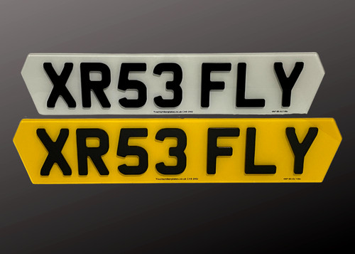Lambo style number plates - number,