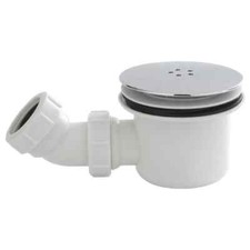 B&Q Hi-FLOW SHOWER WASTE WHITE