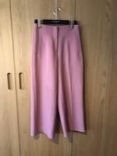 Ladies Wide Legs Pink Trousers