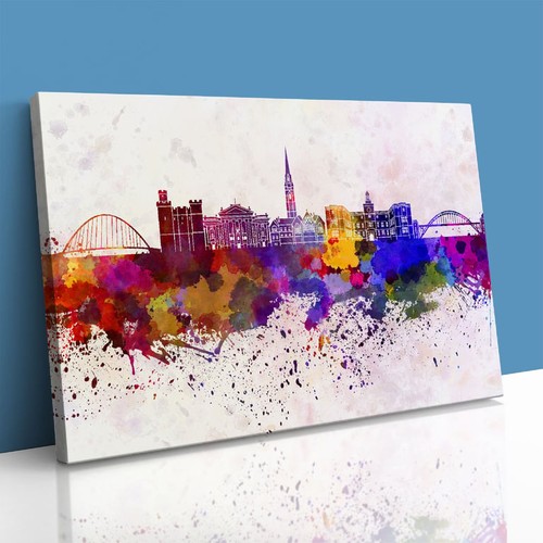 Newcastle skyline watercolour - skyline,