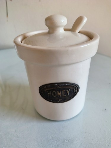 Honey pot ceramic cream - pot,