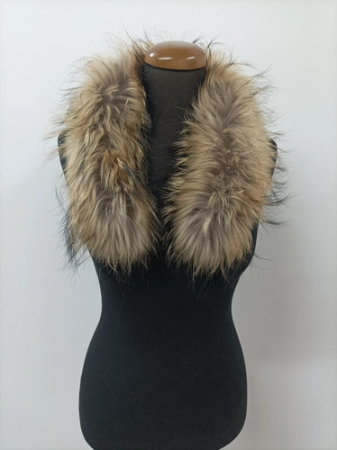 Real finn raccoon fur hood - real,