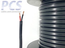 FLAT TWIN 2 CORE WIRE 12V / 24V RED BLACK THINWALL AUTO MARINE - ALL AMPS