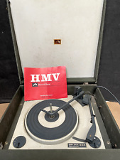 VINTAGE HMV RECORD PLAYER MODEL 2016 c1960s w/BOOKLET
