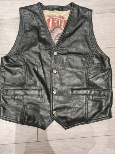 Men leather waistcoat size - men's,