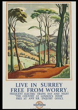 A3 Size - Live in Surrey