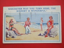 40s Seaside Comic postcard