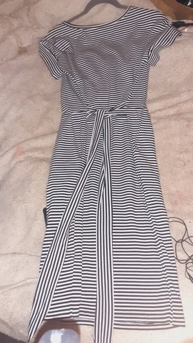Women black white striped - women's,