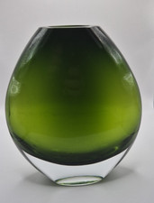 Partylite Rainforest Renewal Emerald Art Glass Reed Oil Diffuser/Vase 6"