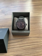 GUESS Men’s Watch Leather Strap Unused New - Original Box, With New Battery