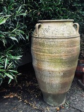 Huge Vintage Greek Terracotta Pithoi Amphora Garden Pot