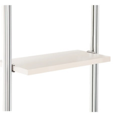 I-SPACE Space Pro Aura White Narrow Timber Shelf 550 x 500 x 25mm NEW