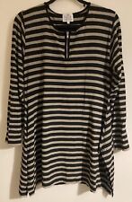 Ladies The Masai Clothing Largenlook Relaxed Tunic Top Dress. Size L. Striped