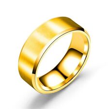 Titanium Steel Rings for Men Wedding Ring Cool Simple Band Engagement Gift 8mm
