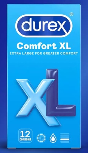 12x durex comfort large - durex,