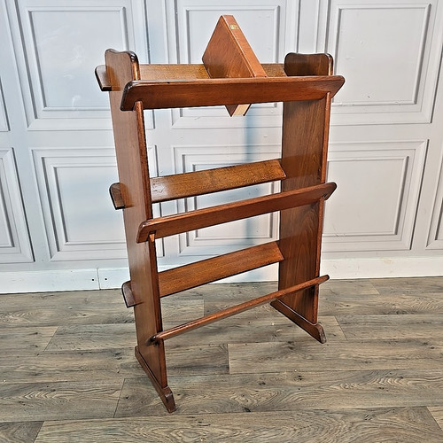 Vintage wooden book trough - vintage,