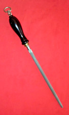 Vintage Butchers Sharpening Steel I. Wilson Sheffield Peppercorn & Diamond.