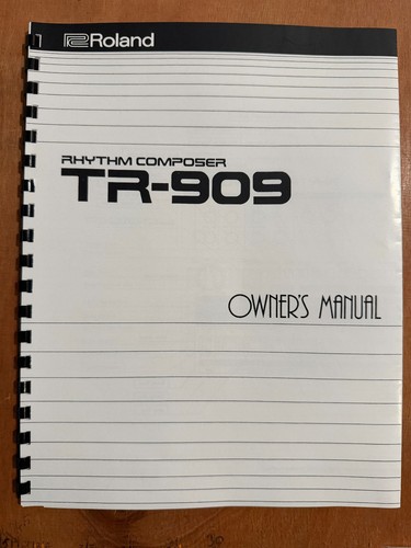 Roland 909 owner s - tr-909,