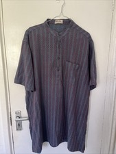 Fabindia Blue Red Kurta Shirt