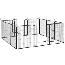 Heavy Duty Puppy Play Pen, 12 Panels Pet Exercise Pen, for Indoors, Outdoors