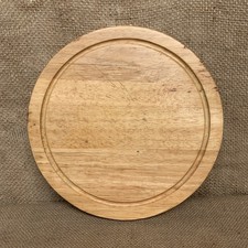 Carved Bread Board - Round -