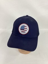 USA WATER POLO Hat Cap Adjustable MeshBack Blue NWOT