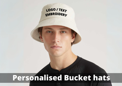 Customised bucket hat - customised, with