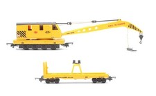 LIMA 'OO' GAUGE L305698 BR YELLOW BREAKDOWN CRANE & WAGON