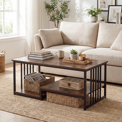 Faux marble coffee table - marble,