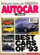 AUTOCAR MAGAZINE 29-DEC-93 - A