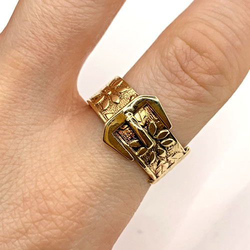 Gold patterened buckle - 9,