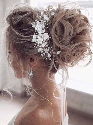 Flower bride wedding - flower, hair