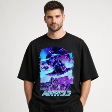 Airwolf 1984 Retro Tee Black
