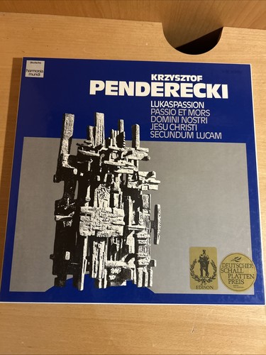 Penderecki lukaspassion 2lp - penderecki,
