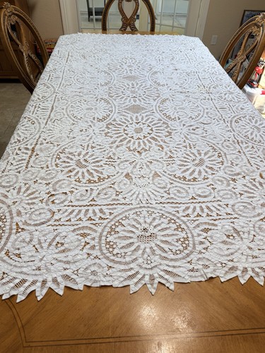Antique european white lace - european,
