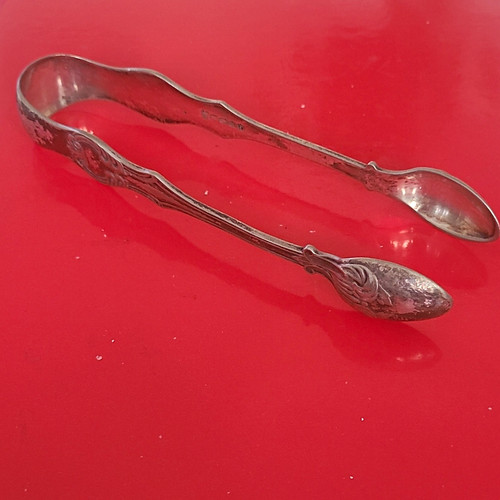 Silver plate sugar - sugar, bowls/tongs