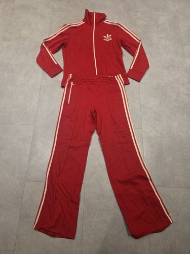 1980s vintage adidas full - 1980s, red