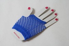 Fishnet Fingerless Gloves Short Panja Small Diamond Net 80's Fancy Party Gloves 