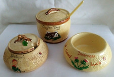 Manor Ware Vintage Pots/Jars Memorabilia Ornamental Collectors x3